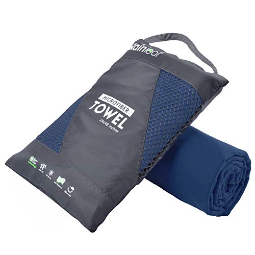 Rainleaf Microfiber Towel,Navy Blue,20 X 40 Inches von Rainleaf