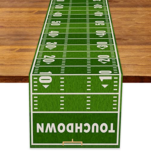 Rainlemon Tischläufer American Football Leinen für Geburtstagsfeier Küche Esszimmer von Rainlemon