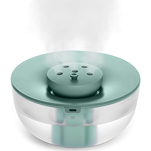 Rainpal 1,2L Mini Luftbefeuchter mit Beleuchtung, 20dB Leise 6-Speed Adjustable Cool Mist Humidifier, Aroma Diffuser 20H Raumluftbefeuchter für Schlafzimmer Kinderzimmer Pflanzen von Rainpal