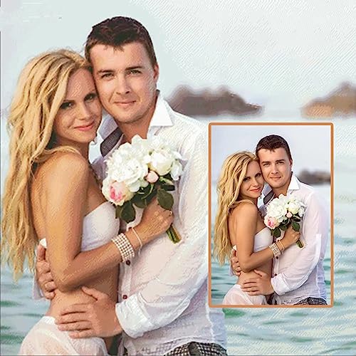 Diamond Painting Eigenes Foto, Personalisiert Custom 5D DIY Diamant Painting Set, Benutzerdefinierte Geschenke Full Diamant Bilder Home Decor (Quadratischer Diamant, 50x50cm) von Rainsar