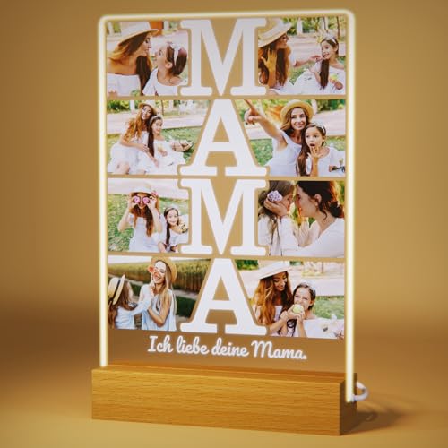 Rainsar Personalisierte Geschenke Mama, Personalisiert Bilderrahmen Mama mit Foto und Text, Fotorahmenlicht, Muttertagsgeschenke für Mama Personalisiert Mama Geburtstagsgeschenk Rainsar Personalisierte Geschenke Mama, Personalisiert Bilderrahmen Mama mit Foto und Text, Fotorahmenlicht, Muttertagsgeschenke für Mama Personalisiert Mama Geburtstagsgeschenk von Rainsar