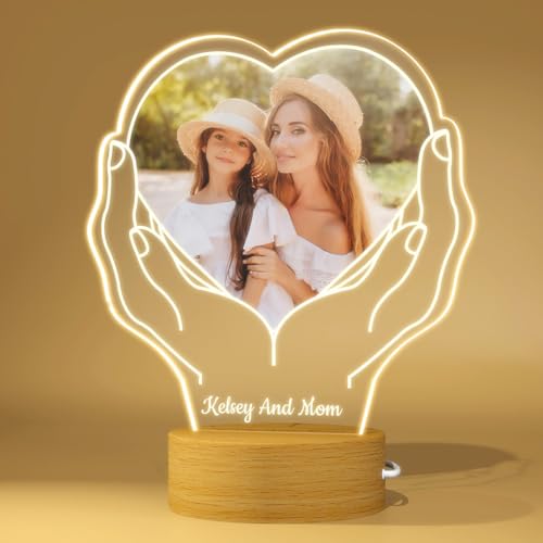 Rainsar Personalisierte Geschenke Mama, Personalisiert Bilderrahmen Mama mit Foto und Text, Fotorahmenlicht, Muttertagsgeschenke für Mama Personalisiert Mama Geburtstagsgeschenk Rainsar Personalisierte Geschenke Mama, Personalisiert Bilderrahmen Mama mit Foto und Text, Fotorahmenlicht, Muttertagsgeschenke für Mama Personalisiert Mama Geburtstagsgeschenk von Rainsar