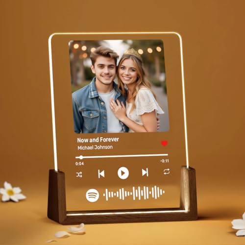 Rainsar Personalisierte Spotify Plakette, Benutzerdefinierte Musiktafel mit Spotify Code, Acryl Bilderrahmen Nachtlicht, Kundenspezifische Geschenke für Freund Freundin Weihnachten Valentinstag Rainsar Personalisierte Spotify Plakette, Benutzerdefinierte Musiktafel mit Spotify Code, Acryl Bilderrahmen Nachtlicht, Kundenspezifische Geschenke für Freund Freundin Weihnachten Valentinstag von Rainsar