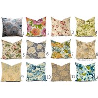 Kissen Kissenbezüge - Rose Blumen Shabby Chic Mehrere Farben Blau Grau Alle Größen 16x16 18x18 Werfen Akzent Home Küsten von RainyDayDivineLLC