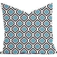 Kissenbezug Custom - Blau Puder Baby Eisweiß Alle Größen 18x18, 16x16 Werfen Akzent Toss Modern Quatrefoilprint von RainyDayDivineLLC