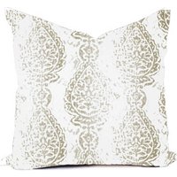 Kissenbezug Individuell - Robin Egg Blue Spa Taupe Ecru Tan Braun Alle Größen 18x18, 16x16 Throw Accent Toss Modern Abstract Print von RainyDayDivineLLC