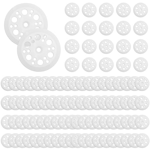 100 Stück Schaumstoffplatten Unterlegscheiben Kunststoff, Kunststoffscheiben Dämmstoffteller, PP Unterlegscheiben für Weiche Dämmplatten EPS, XPS Platten, Steinwolle Fiberglas Fixierung Unterstützung von Rairsky