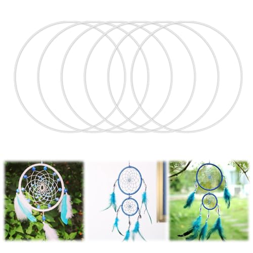 6 Stück Metallringe zum Bastein 20cm, Traumfänger Ringe, Ringe zum Bastein, Makramee Ringe, Dicke 4mm Deko Ring, Metallringe für Die Herstellung von Traumfängern, Girlanden und Wanddekorationen 6 Stück Metallringe zum Bastein 20cm, Traumfänger Ringe, Ringe zum Bastein, Makramee Ringe, Dicke 4mm Deko Ring, Metallringe für Die Herstellung von Traumfängern, Girlanden und Wanddekorationen von Rairsky