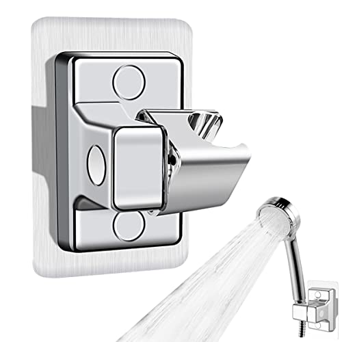 Duschkopfhalterung Handbrause Halterung, 360° Verstellbarer Duschkopf Halterungen, ABS-Kunststoff Duschkopfhalterung Ohne Bohren Duschhalterung, Stark Klebend Halterung Duschkopf Shower Head Holder von Rairsky