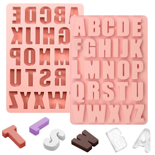 Silikonform Buchstaben Groß, Silikonform mit 26 Mulden Alphabet, 27 * 18cm Silikonformen Gießformen Buchstaben, Letter Cake Backform für DIY-Formen, Kuchen, Backen, Schokolade, Eisbrocken, Fondant Silikonform Buchstaben Groß, Silikonform mit 26 Mulden Alphabet, 27 * 18cm Silikonformen Gießformen Buchstaben, Letter Cake Backform für DIY-Formen, Kuchen, Backen, Schokolade, Eisbrocken, Fondant von Rairsky