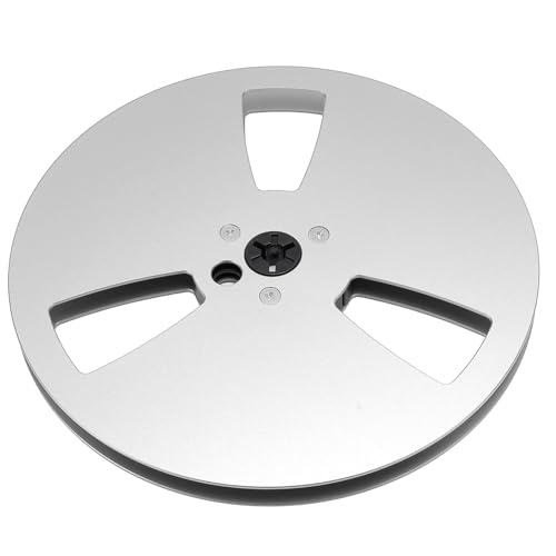 RaiveUg 1/4 7 Zoll leeres Bandrollen Aluminiumlegierung Universal Sound geband -Klebeband für Tape Player (Schwarz) (Silber) von Raiveug