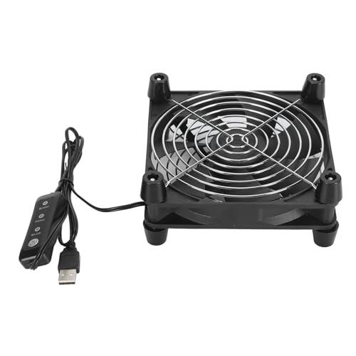 RaiveUg 140 -mm -Computerlüftervereinbarungsgeschwindigkeit USB -betriebener tragbarer Kühlventilator Schwarz für Computer Home Appliances RaiveUg 140 -mm -Computerlüftervereinbarungsgeschwindigkeit USB -betriebener tragbarer Kühlventilator Schwarz für Computer Home Appliances von Raiveug