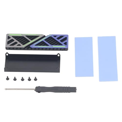 RaiveUg M.2 2280 SSD Heatkolben Aluminiumlegierung Schnelle -Dissipation M.2 2280 SSD -Kühler mit Silikon -Pad -Desktop -Computer von Raiveug