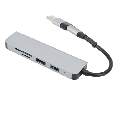 RaiveUg USB Typ C Hub 5 in 1 5gbit / s 3 USB3.0 Datenanschluss Speicherkartenleser -Adapter für Telefon Tablet Computer Computer von Raiveug