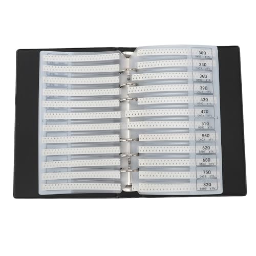 Raiveug 0603 SMD-Widerstandsmusterbuch, 170 Werte, Wartungskit, PVC-Material von Raiveug