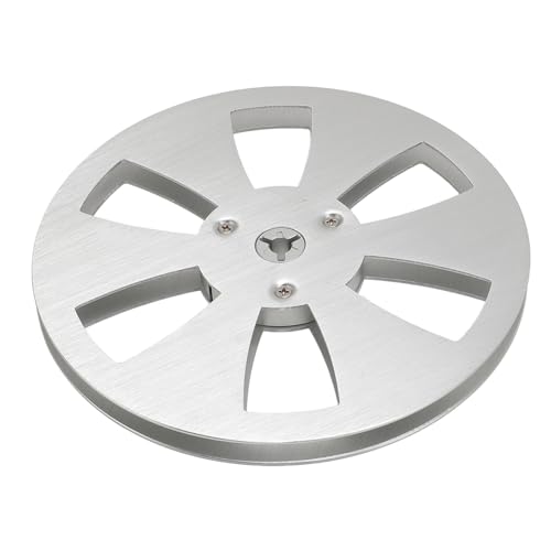 Raiveug 1/4 7 Zoll leere Bandspule, robuste spule aus Aluminiumlegierung, silberfarben Raiveug 1/4 7 Zoll leere Bandspule, robuste spule aus Aluminiumlegierung, silberfarben von Raiveug