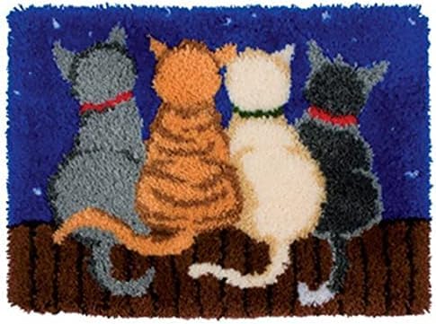 Raixleb Latch Hook Kits Knüpfteppich für Kinder und Erwachsene zum Selber Knüpfen DIY Teppich 51x 38 cm Katze Raixleb Latch Hook Kits Knüpfteppich für Kinder und Erwachsene zum Selber Knüpfen DIY Teppich 51x 38 cm Katze von Raixleb