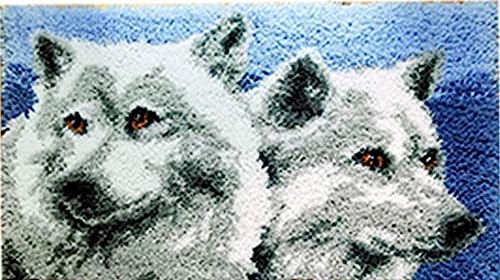 Raixleb Latch Hook Kits Knüpfteppich für Kinder und Erwachsene zum Selber Knüpfen DIY Teppich 51x 38 cm Wolf Raixleb Latch Hook Kits Knüpfteppich für Kinder und Erwachsene zum Selber Knüpfen DIY Teppich 51x 38 cm Wolf von Raixleb