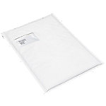 RAJA Luftpolstertasche Kraftpapier, PE (Polyethylen) Folie Weiß Mit Fenster 175 (B) x 265 (H) mm Verschlusslasche 78 g/m² 100 Stück von RAJA