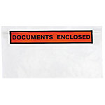 RAJA Selbstklebend Dokumententaschen DL PE (Polyethylen), Silikonpapier Transparent 11,5 (B) x 22,5 (H) cm 1000 Stück von RAJA