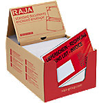 RAJA Selbstklebend Dokumententaschen DL PE (Polyethylen), Silikonpapier Rot, Transparent 13 (B) x 23 (H) cm 1000 Stück von RAJA