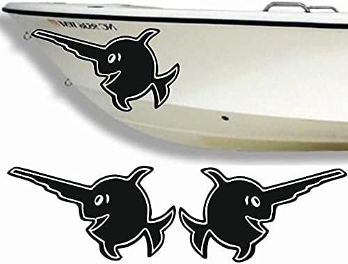 2x Sägefisch Aufkleber Angler Angelboot Sticker Boot Boote Beschriftung Bug Heck Fische Angeln Schlauchboot 2x Sägefisch Aufkleber Angler Angelboot Sticker Boot Boote Beschriftung Bug Heck Fische Angeln Schlauchboot von Rakelfix