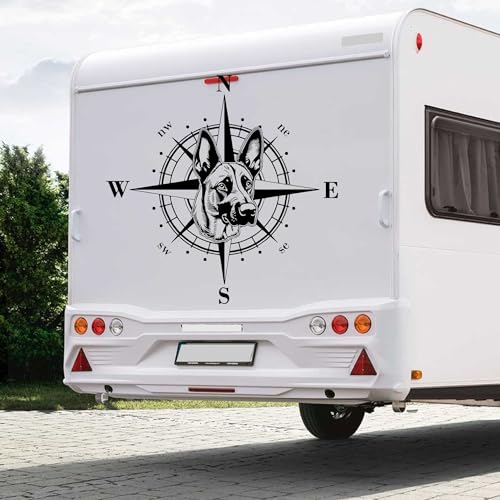 Kompass Malinois Aufkleber Sticker Größe&Farbe wählbar Hund HundeDog Wohnmobil Caravan Autoaufkleber Sticker Kompassrose Windrose Camper Auto Kompass Malinois Aufkleber Sticker Größe&Farbe wählbar Hund HundeDog Wohnmobil Caravan Autoaufkleber Sticker Kompassrose Windrose Camper Auto von Rakelfix