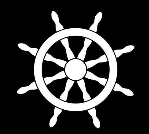 Lenkrad Steuerrad Schiff Boot Kapitän Aufkleber Größe/Farbe ANPASSBAR Sticker Autoaufkleber von Rakelfix