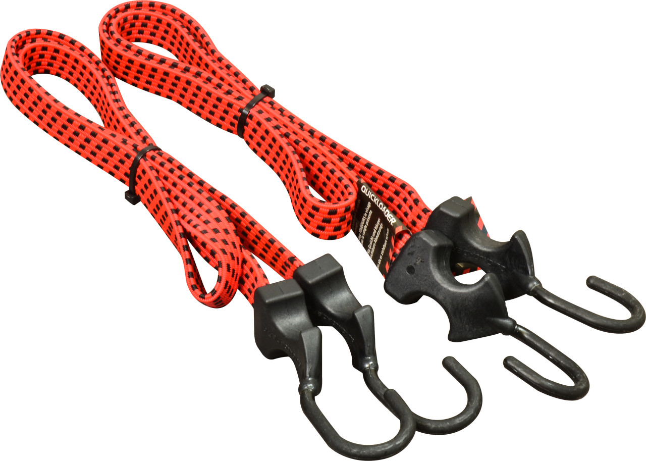 QUICKLOADER® Gummiseil Butterfly Bungee 18 mm x 120 cm 2 Stück rot von Rakennuskemia