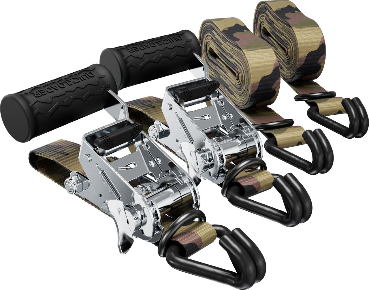 QUICKLOADER® Spanngurt 29 mm x 5 m 2 Stück camouflage von Rakennuskemia