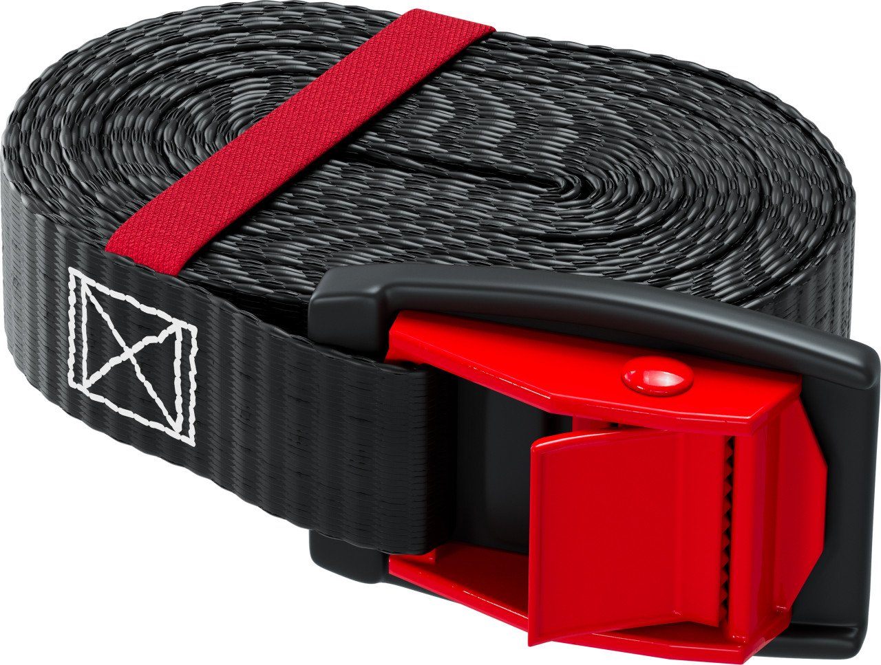 QUICKLOADER® Spanngurt Cambuckle 25 mm x 3 m 1 Stück rot von Rakennuskemia
