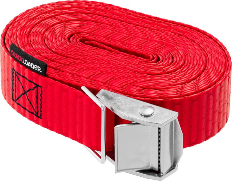 QUICKLOADER® Spanngurt Cambuckle 25 mm x 5 m 1 Stück rot von Rakennuskemia