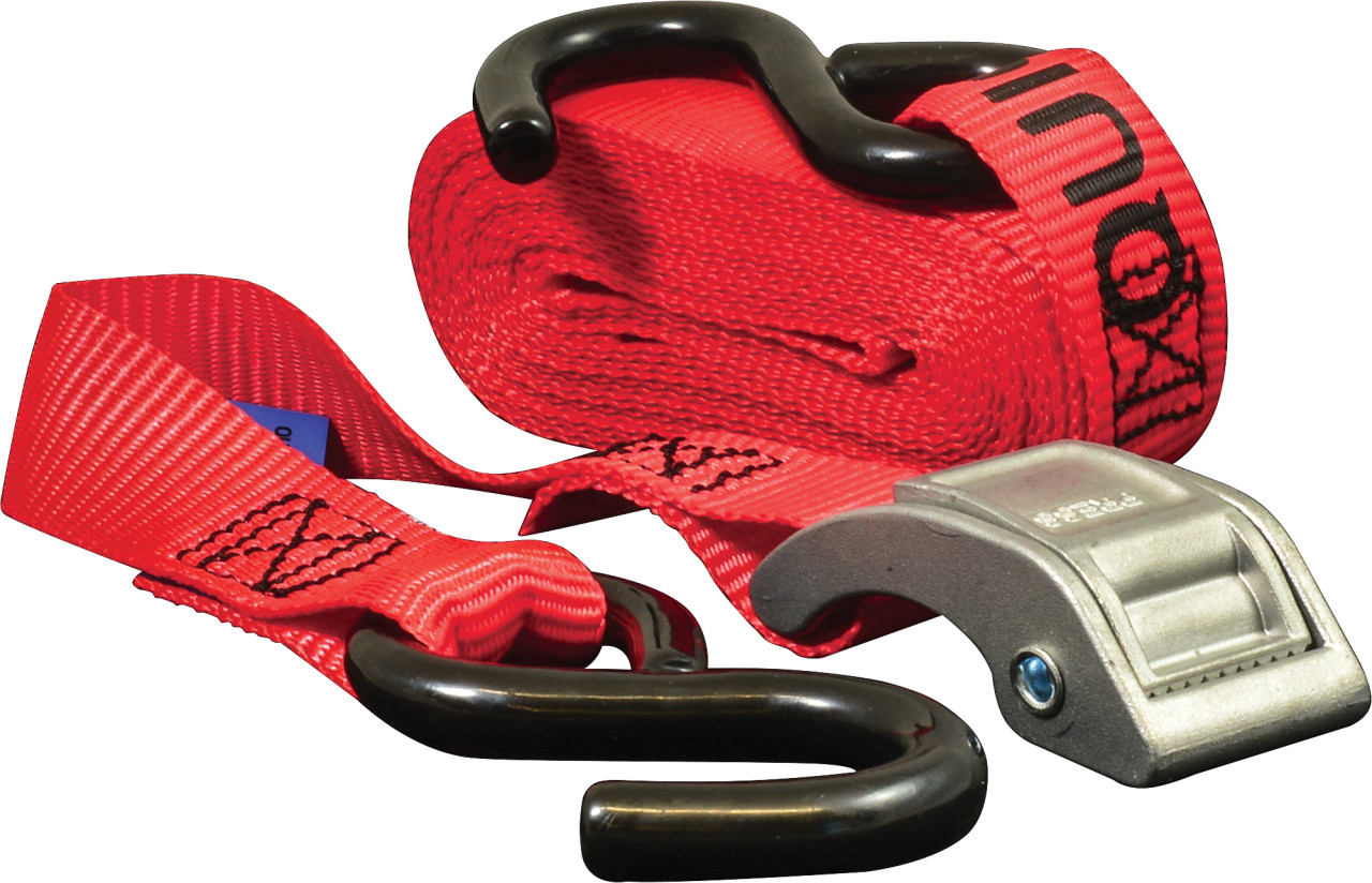QUICKLOADER® Spanngurt Cambuckle mit Gurtklemme 25 mm x 4 m 1 Stück rot von Rakennuskemia