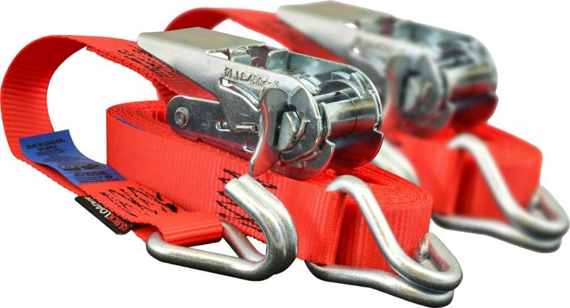 QUICKLOADER® Spanngurt Professionel 25 mm x 5 m 2 Stück rot von Rakennuskemia