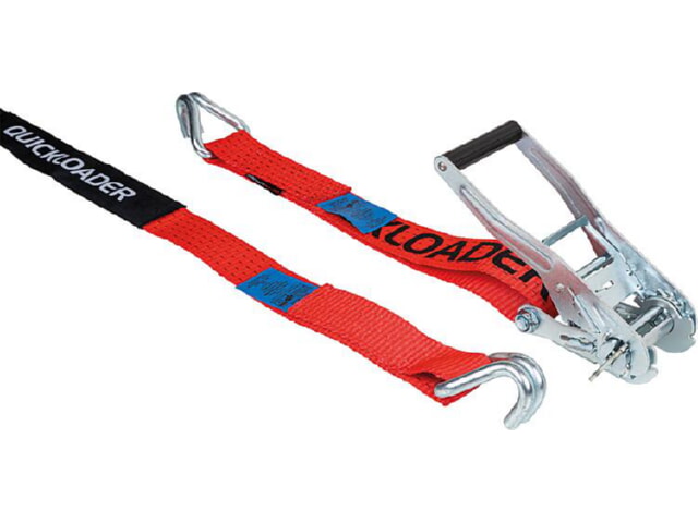 QUICKLOADER® Spanngurt Professionel 50 mm x 10 m 1 Stück rot, schwarz von Rakennuskemia