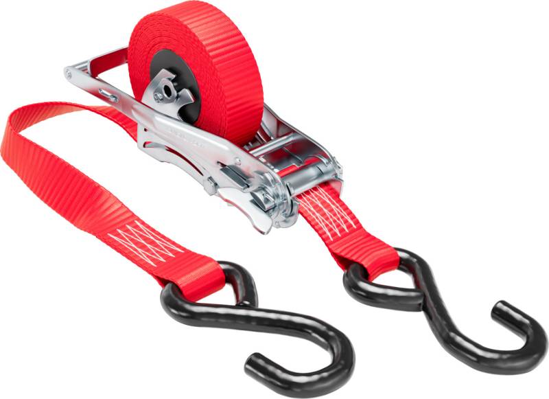 QUICKLOADER® Spanngurt Retractable 25 mm x 4,2 m 1 Stück rot von Rakennuskemia