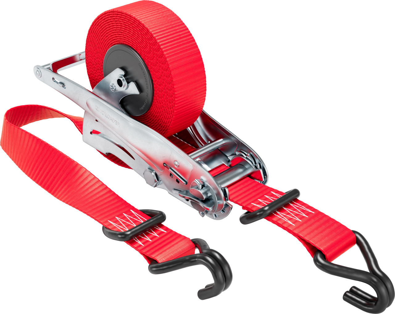 QUICKLOADER® Spanngurt Retractable 35 mm x 5 m 1 Stück rot von Rakennuskemia