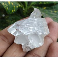 Kleine Charmante Natürliche Einzelterminierte Weiße Apophylit-Kristallpunkt-Qualität, Rohes Exemplar Von Apophylit-Punkt, Nicht Auf Stehender Basis von RakhamaExportsIN