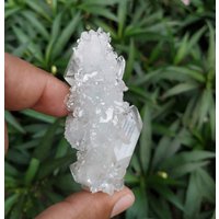 Natürliche Lange Druizy Chalcedon Spitze Qualität Stalaktit Weiß Apophyllite Kristall von RakhamaExportsIN