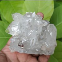 Super Großer Mehrzackiger, Perfekt Stehender, Schwerer Weißer Apophyllite-Cluster, Qualität Für Den Schreibtisch von RakhamaExportsIN