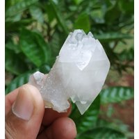 Super Multi Header Double Terminated Natural White Apophyllite Crystal Point Sehr Seltene Form Apophylite von RakhamaExportsIN
