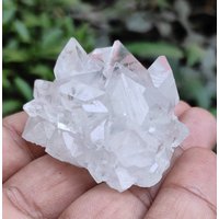 Weißes Apophyllit-Qualitätsexemplar, Super Natürlicher, Mehrspitziger Apophyllit-Kristall, Superkristall von RakhamaExportsIN