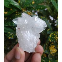 Weißer Multi Sharp Pointed Apophyllite/Apophylite Kristall Sehr Schöner Natürlicher Apophylit Mit Druisy Anderer Seite Und Spitzen Anderen von RakhamaExportsIN