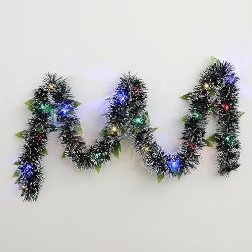 Weihnachtsgirlande,Weihnachtsgirlanden für Weihnachten,Weihnachtsbaum Girlande Deko,Wichtelhaus Weihnachtsdeko,Weihnachts Girlande für Innen,Batterien Nicht im Lieferumfang Enthalten von Rakiuty