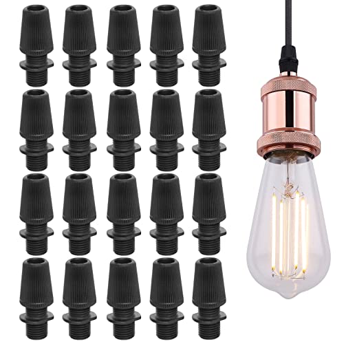 Zugentlastung Kabelklemmenschloss, Heimzubehör zur Verkabelung, Zugentlastung Kunststoff Kordelgriff Kabelschloss, Lamp Socket Adapter,20 Stück von Rakiuty