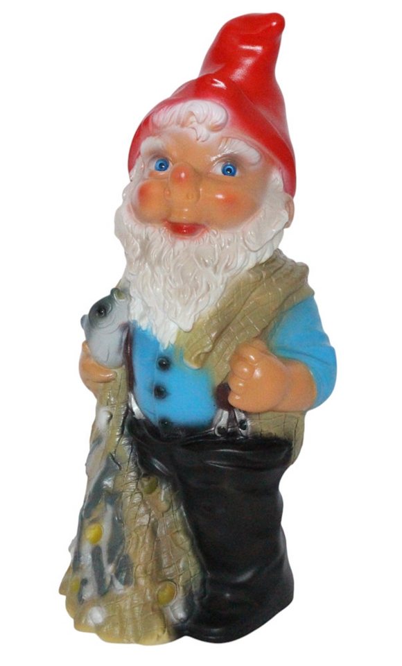 Rakso Oskar Schneider GmbH Gartenzwerg Gartenzwerg Fischer Zwerg mit Fisch in der Hand Höhe 36 cm Gartenfigur Rakso Oskar Schneider GmbH Gartenzwerg Gartenzwerg Fischer Zwerg mit Fisch in der Hand Höhe 36 cm Gartenfigur von Rakso Oskar Schneider GmbH