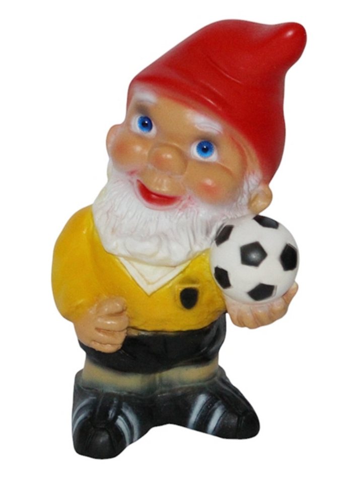 Rakso Oskar Schneider GmbH Gartenzwerg Gartenzwerg Fußballer klein Höhe 17 cm Gartenfigur Zwerg Kunststoff von Rakso Oskar Schneider GmbH