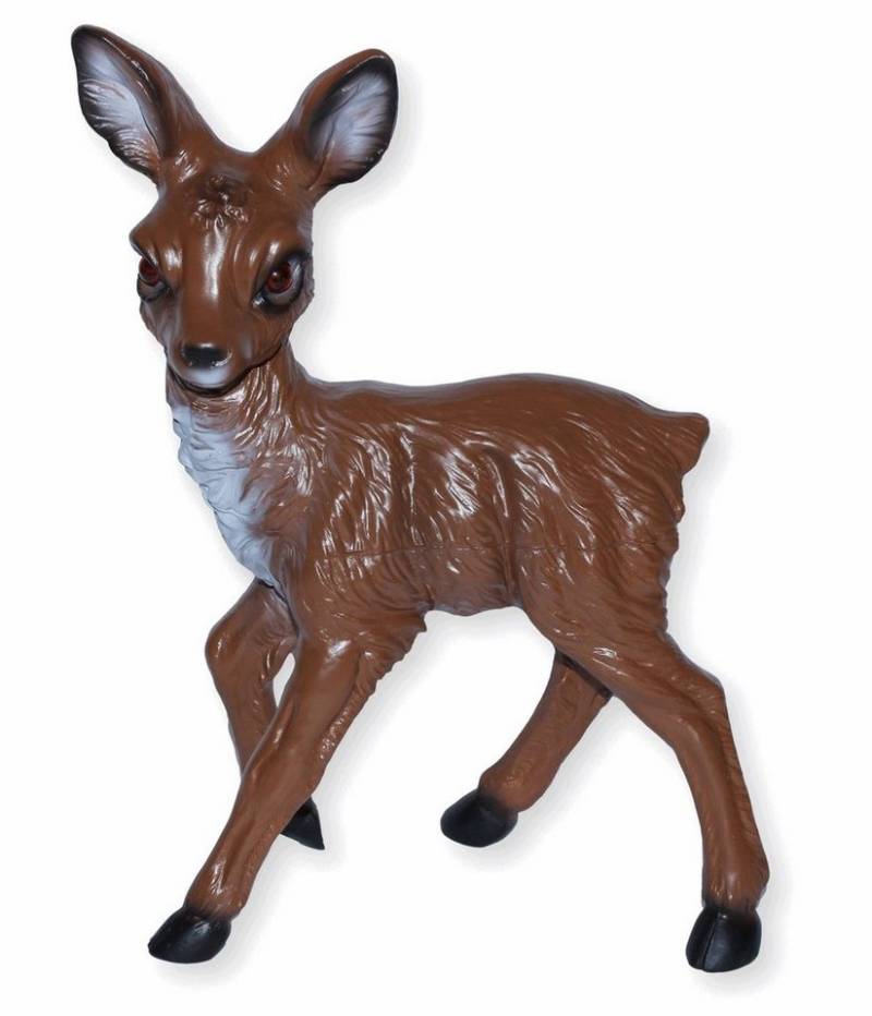 Rakso Oskar Schneider GmbH Tierfigur Deko Garten Figur Dekofigur Reh H 34 cm Rehkitz aus Kunststoff von Rakso Oskar Schneider GmbH