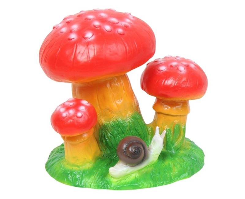 Rakso Oskar Schneider GmbH Tierfigur Dekofigur 3 Fliegenpilze mit Schnecke H 15 cm Gartenfigur Kunststoff Rakso Oskar Schneider GmbH Tierfigur Dekofigur 3 Fliegenpilze mit Schnecke H 15 cm Gartenfigur Kunststoff von Rakso Oskar Schneider GmbH