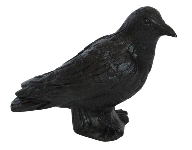 Rakso Oskar Schneider GmbH Tierfigur Gartenfigur Krähe Vogelschreck Kunststoff Figur Rabenvogel H 26 cm von Rakso Oskar Schneider GmbH